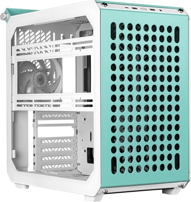 Cooler Master Qube 500 Flatpack - Mid-Tower ATX PC Case, Fully Modular, 1 x 120 mm Pre-installed SF ARGB Rear Fan, Vertical GPU Mount, Supports EATX Motherboards &amp; Dual 280mm Radiators - Macaron