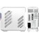 Cooler Master HAF 700 EVO White PC Case - Full-Tower, E-ATX Compatible, 5 x Fans, Rotatable Radiator Brackets, High-Airflow Cooling, LCD Real-Time Display, ARGB Edge-Lit Blades, TG Side Panel
