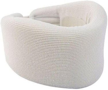 Wellcare Soft Collar - Medium Size, For Neck Sprain Or Strain, Cervical Spondylosis, Following Spinal Surgery, Adjustable, Comfortable, White
