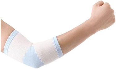 Wellcare Elastic Brace Elbow - Medium Size, Effective Against Repetitive Strain, Helps Reduce Pain From Tendinitis &amp; Bursitis, Fits All Elbow Sizes
