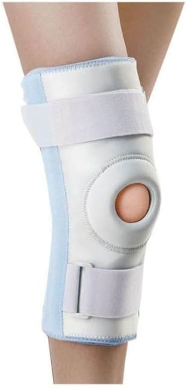 Wellcare Stabilized Knee Support - XL Size (16-17 Inches / 40.5-43 Cm), For Knee Sprain &amp; Strain, Mild Collateral Ligament Injuries, Chondromalacia, Grey