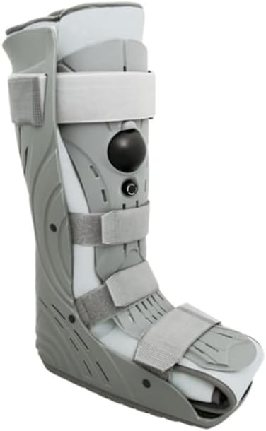 Wellcare Supports Power Walking Boot 17 Inch Small Size, For Stable Foot Or Ankle Fracture, Post Surgery Application, Severe Ankle Sprain, Unisex, Grey
