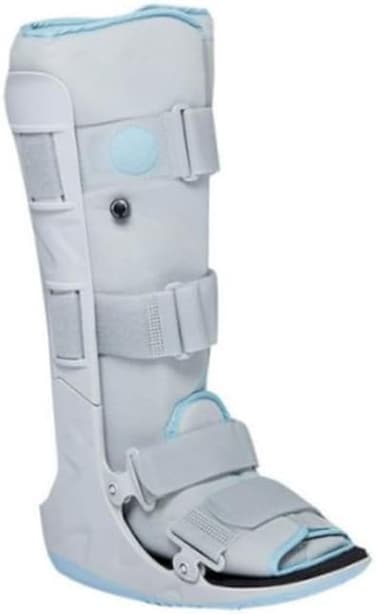 حذاء مشي سوبر اير 17 انش متوسط من ويل كير، لكسر القدم او الكاحل المستقر، الاستخدام بعد الجراحة، التواء الكاحل الشديد، للجنسين، رمادي