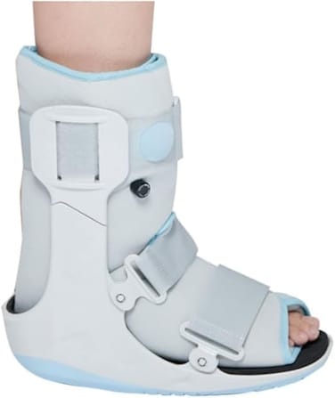 Wellcare Super Air Walking Boot 11' Medium Size, For Stable Foot Or Ankle Fracture, Post-Surgery Application, Severe Ankle Sprain, Grey Color