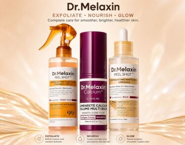 Dr. Melaxin Exfoliate Nourish Glow Skincare Set   3-Piece Korean Skincare Bundle
