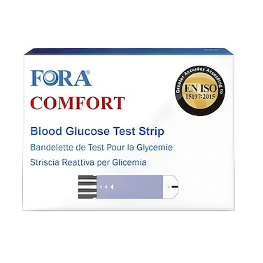 Fora Blood Glucose Test Strip &ndash; 50 Pieces   For Diabetes Blood Sugar Testing