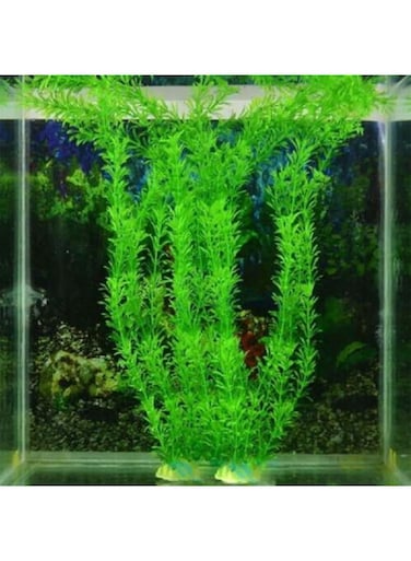 Aquarium Plants Artificial Plastic Fish Tank Plants Decoration Ornaments Safe for All Fish 11.8 Inches Tall