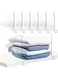 6PCS Acrylic Shelf Dividers for Closets Organization, Clear Closet Wardrobe Separator, Vertical Closet Shelf Divider Purse Organizer for Sweater Shirts Clothes Handbags Cabinets Bookshelves