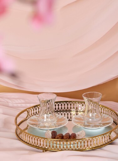 Tamrah Istikanah &amp; Saucer Branch Set Of 2