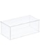 sourcing map Acrylic Display Case Plastic Box Clear Assemble Dustproof Showcase 41x21x15.5cm for Collectibles Items