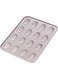 CHEFMADE Mini Madeleine Mold Cake Pan, 16-Cavity Non-Stick Tiny Oval Shell Madeline Bakeware for Oven Baking (Champagne Gold)