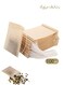 100Pcs Disposable Tea Filter Bags for Loose Tea, Wood Pulp Material, Biodegradable and Compostable, Unbleached Empty Tea Infuser Sachets with Drawstring (3.2inch x 4.0inch)