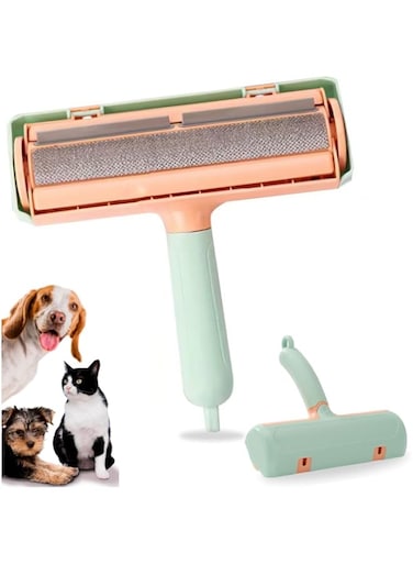 Bolivia's Pet Hair Remover Roller, Portable Extra Sticky Pet Lint Roller, Reusable Fur Remover with Comfortable Non-Slip Handle, Multi-Surface Fur Removal Tool for Couch, Carpet, Bedding (Green)