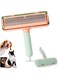 Bolivia's Pet Hair Remover Roller, Portable Extra Sticky Pet Lint Roller, Reusable Fur Remover with Comfortable Non-Slip Handle, Multi-Surface Fur Removal Tool for Couch, Carpet, Bedding (Green)