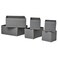 Drawer Organiser Box, Dark Grey &acirc;&euro;&ldquo; Set of 6