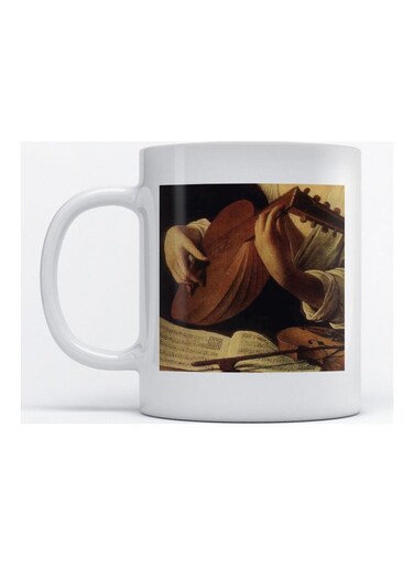 Mug Oud Player for Coffee and Tea White