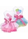 Dog Dress Puppy Clothes for Small Dogs Girl Princess Lace Skirt Doggie Dresses Dog Summer Clothes Outfit, 2-Pack (Pink+Blue, L)
