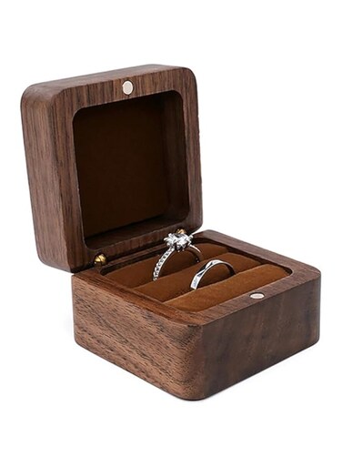 Wooden Ring Box, Ring Holder Wedding Box Velvet Jewellery Gift Box, Wedding Ring Box, Wedding Ring Gift Box, Jewellery Boxes for Engagement