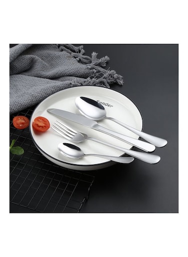 4-Piece Stainless Steel Cutlery Set Silver