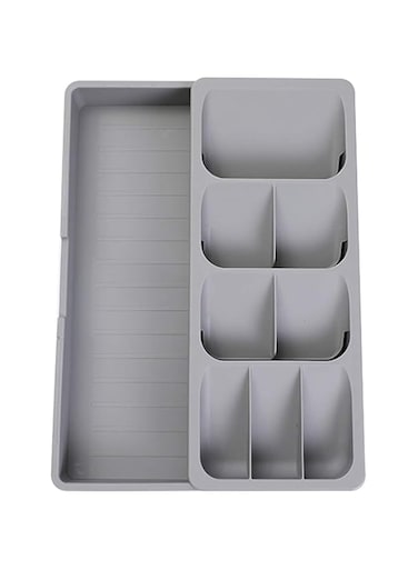 TERRIFI Silverware Organizer Storage Tray,Cutlery Expandable Organizer for Kitchen Drawer Holding Flatware Spoons Forks
