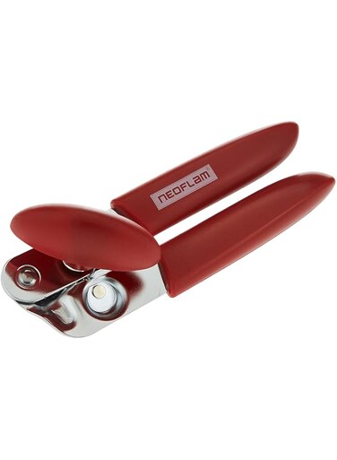 Neoflam Can Opener In Stainless Steel Material With Abs Handle 17.5X5.5cm, Red, Kitchen Tools