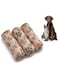 Puppy Dog Blankets, Super Soft Warm Sleep Mat Paw Print Blanket Fluffy Premium Fleece Pet Blanket Flannel Throw Dog Washable Blankets for Dogs Puppy Cat, Brown Paw Print Small, 3 Pack (23"x 16")