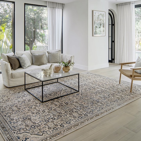 Vince Dune 355 x 255 cm Carpet Centre Home Designer Rug for Bedroom Living Dining Room Office Soft Non-slip Area Textile Decor