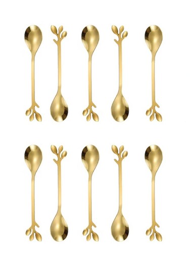 10 PCS Stainless Steel Coffee Spoon Set