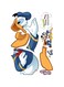 Roommates Disney Donald Duck Giant Wall Decal, Multi-Colour, RMK1512GM