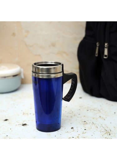 Double Wall Travel Mug Ss Inner Pot Hot Cold, 12X9X18 Cm Assorted Colour 480ml
