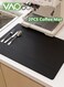 2PCS Coffee Mat, Heat-resistant and Non-slip Mat, Easy to Cut Kitchen Mat, High Absorbency and Fast Drying Black 40*50CM
