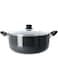 Delcasa Aluminium Casserole With Glass Lid, 26Cm &ndash; Induction Safe Saucepan With Durable Non-Stick Granite Coating Stock Pot With Glass Lid &amp; Heat-Resistant Handles Cookware Casserole Pan