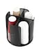 Tazweeq Rotated Cup and Lid Dispenser, 360&deg; Rotatable Coffee Cup Dispenser，4 Compartments Detachable Countertop Cup Holderfor Restaurant, Break Room, Coffee Station,Buffet, Kitchen Cabinet, Black