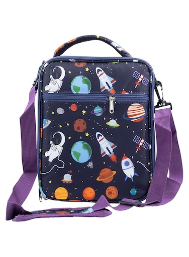 Lunch Bag for Kids,Astro Spoace Insulated Blue Lunch Bag &amp; Side Mesh Pocket, for Boys Girls, Child Thermal Tote Cooler Bag Portable Leak Proof for School Picnic Outdoor by Snack Attack