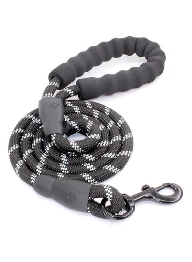 1.5m durable Reflective Dog Traction Rope Braided Climbing Rope Dog Lead Dog Leash,Extremely Durable Dog Rope Leash, Mountain Climbing Lead, Strong, Sturdy Comfortable Leash Supports