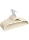 Clothes Hangers, Beige, Non-Slip, Space Saving, 360&Acirc;&deg; Swivel Hook, Ultra Thin Design Beige Non-Slip Velvet Hangers 42cm With 360 Degree Rotatable Hook - Durable &amp; Slim - Non Slip Hangers (25)