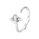 S925 Sterling Silver Platinum-Plated Ocean Manta Ray Adjustable Open Ring(SCR1037-E)