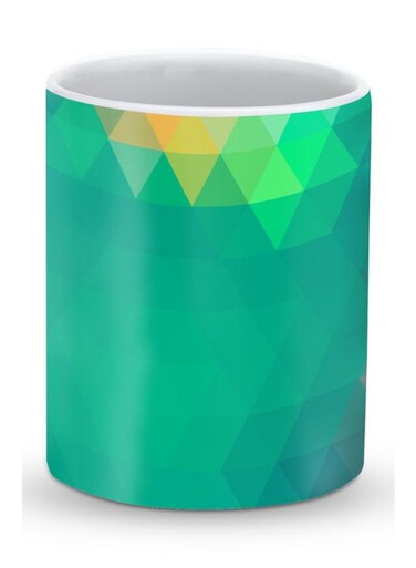 Premium Emerald Prism Designer Mug Green/Yellow