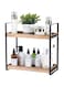 2 Tier Bathroom Counter Organizer,Hidden Screw Holes Wood Countertop Organizer Shelf, Bathroom Trays for Counter, Perfume Skincare Organizer Cosmetic Holder, Kitchen Spice Rack Organizer (2-Tier)