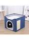 Ryanz Cat Beds with Fluffy Ball Hanging and Scratch Pad for Indoor Cats - Large, 41x41x35cm