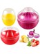 Azonee Vegetable and Fruit Storage Containers for Fridge BPA Free Reusable Food Saver Tomato Lemon Onion Keeper Holder Refrigerator Vegetable Crisper for Making Food Stays Fresh Longer 3 Pieces