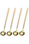 PCS 17cm Coffee/ Tea Spoons Long Handle, Gold, Ice Tea, Espresso Stainless Steel Long Spoons for Stirring