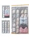 Hanging Closet Organizer, Dual-Sided 30 Pockets Wall Shelf Wardrobe Storage Bags for Underwear, Stocking, Bra and Sock