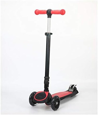 Lovely Baby LB 925 Scooter for Kids, 3 Wheel Kids Scooter w/ Foldable &amp; Height Adjustable Handle - Red