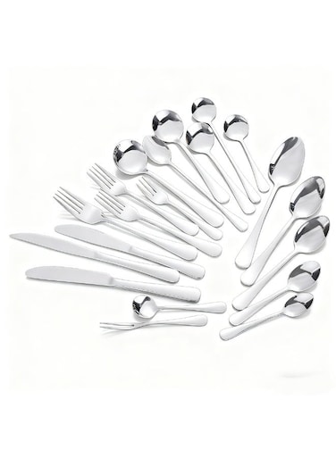 monthly sales of 100,000 pcs)20-piece stainless steel cutlery set, kitchenware set, smooth surface, Western style, suitable for family kitchens, restaurants, parties.(Knife&amp; fork &amp; spoon)