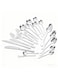 monthly sales of 100,000 pcs)20-piece stainless steel cutlery set, kitchenware set, smooth surface, Western style, suitable for family kitchens, restaurants, parties.(Knife&amp; fork &amp; spoon)