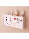 SS ARTS Engineered Wood Wall Mount Shelves for Bedroom, Engineered Wood Finish, Set Of 1, White, 18 Cm