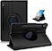 Muzz Tab S9 case 360&deg; Rotating Case for Samsung Galaxy Tab S9, Multi-Angle Swiveling Slim Cover, Auto Wake/Sleep, PU Leather Hard Back, Shockproof (Black)
