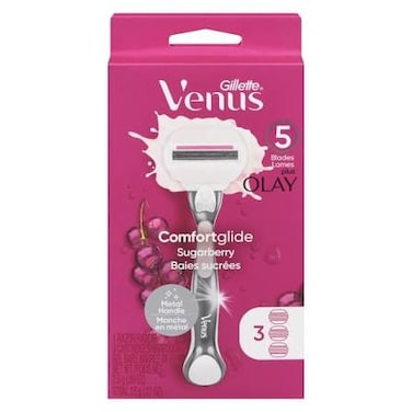 GILLETTE VENUS COMFORTGLIDE SUGARBERRY WOMEN`S RAZOR 3'S