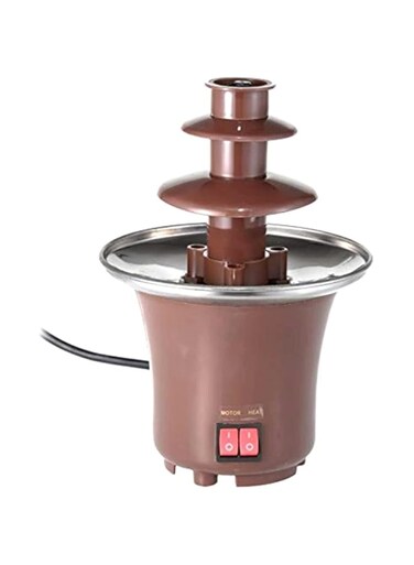 Dubai Gallery 3 Tier Mini Chocolate Fountain Ea-820 Brown/Silver